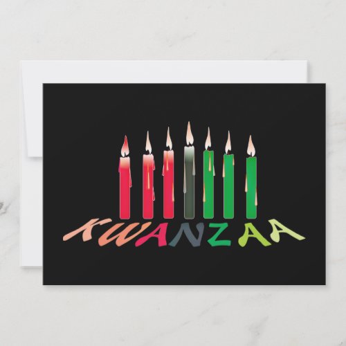 Kwanzaa Candles Invitation