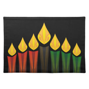 kwanzaa candles placemat