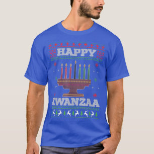 Kwanzaa Candles Ugly Christmas Sweater Style