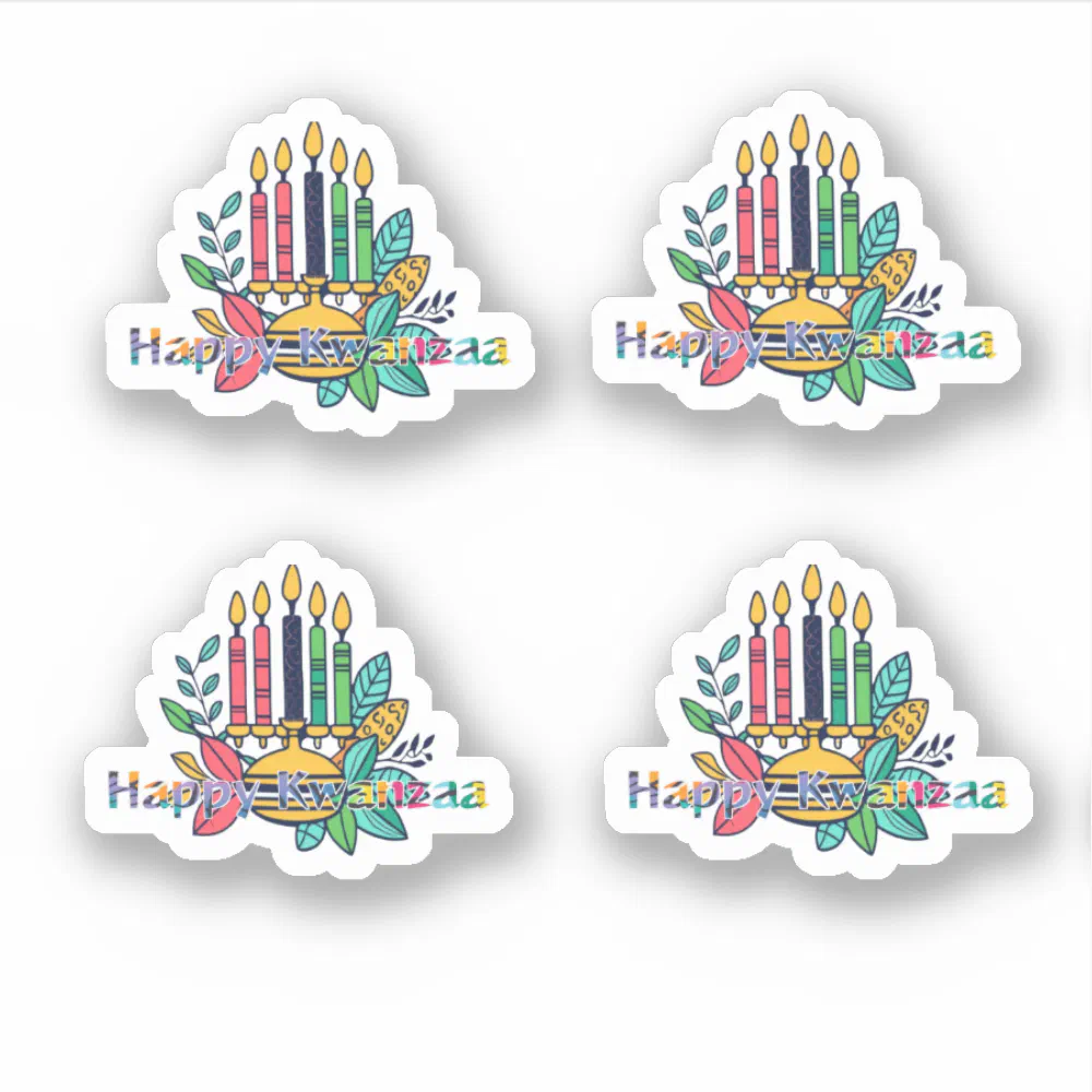 Kwanzaa Candlestick  Sticker