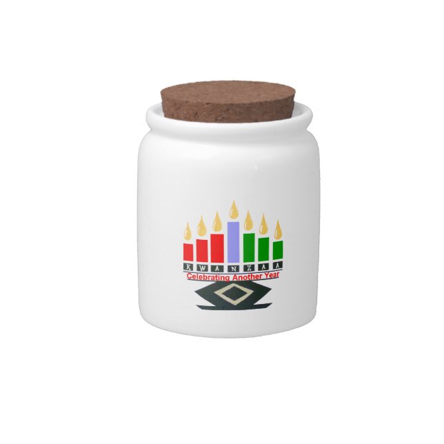 Kwanzaa Candy Jar (Front)