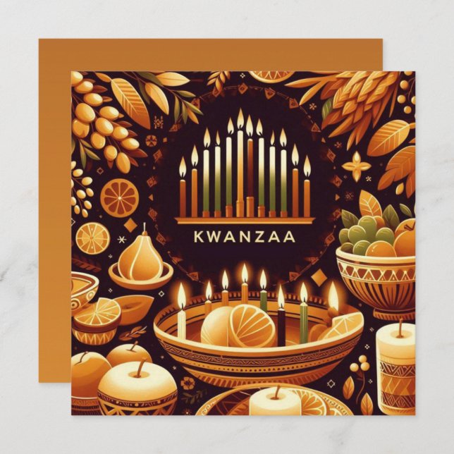 Kwanzaa  card (Front/Back)