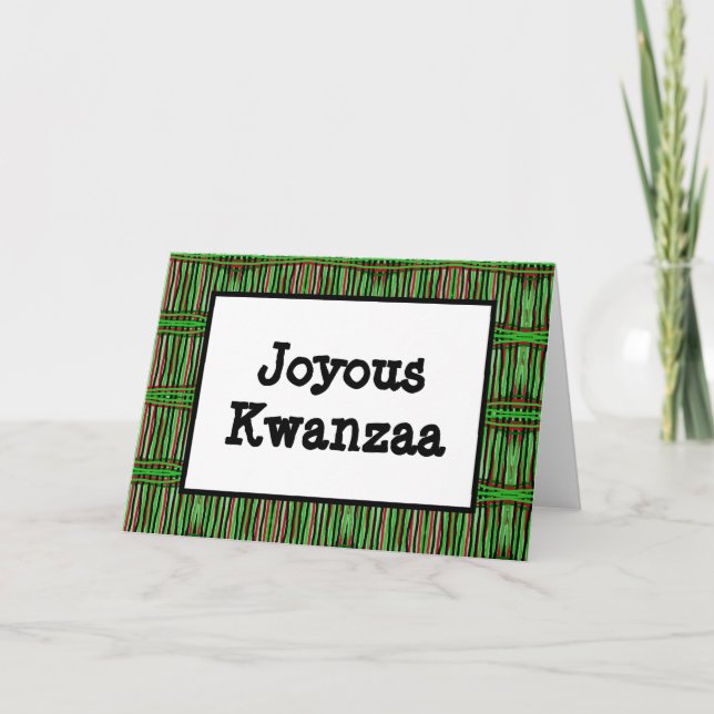 Kwanzaa Card - Joyous #3 (Front)
