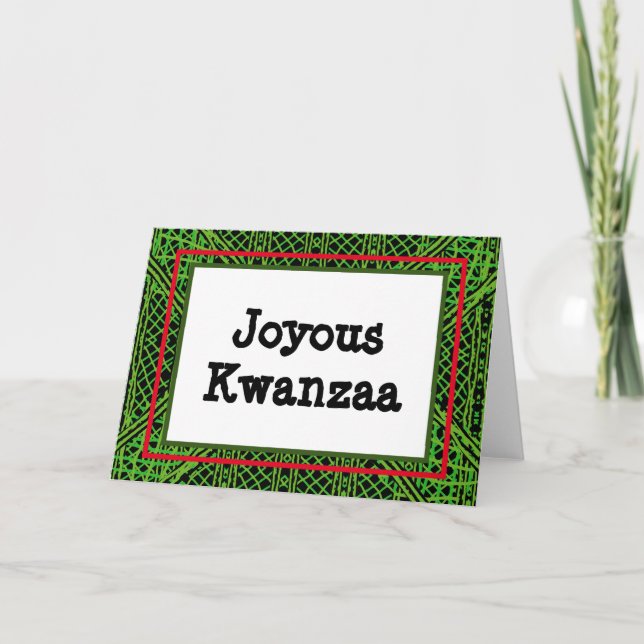 Kwanzaa Card - Joyous #8 (Front)