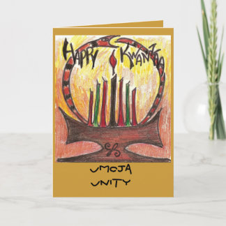 kwanzaa card, Umoja Unity Holiday Card