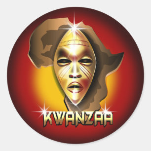 Kwanzaa Classic Round Sticker