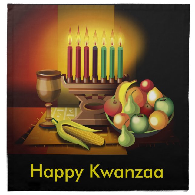 Kwanzaa Cloth Napkin Set (Front)