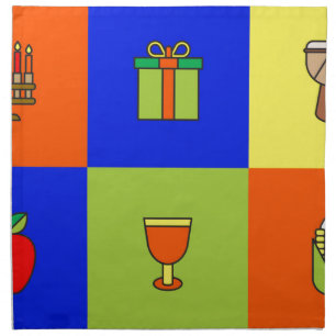 kwanzaa colorblock cloth napkin