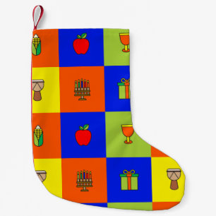 kwanzaa colorblock stocking