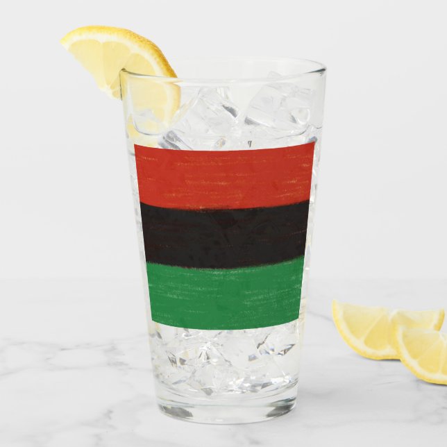 Kwanzaa Colors Glass (Front Ice)