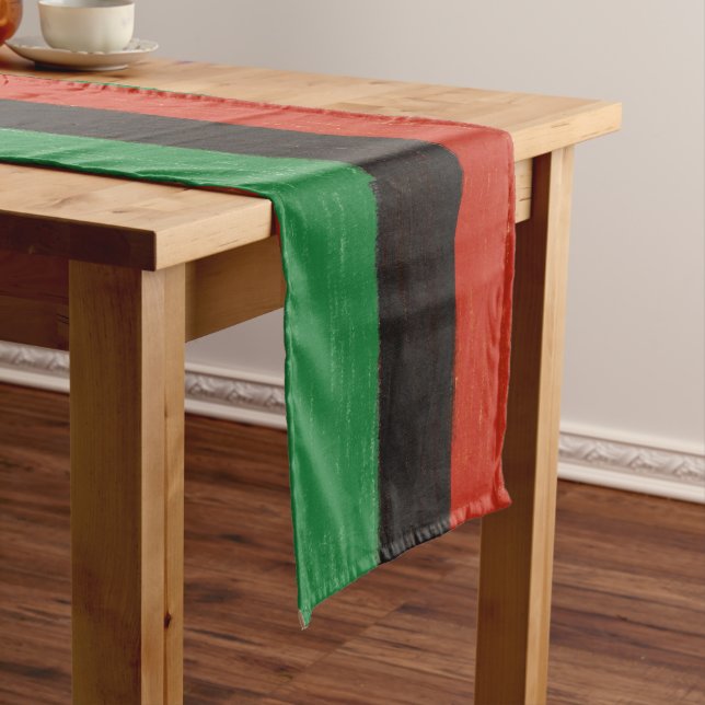 Kwanzaa Colors Long Table Runner (In Situ)