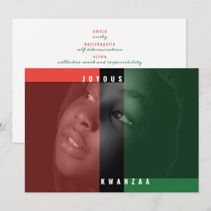 Kwanzaa Colors Photo Card
