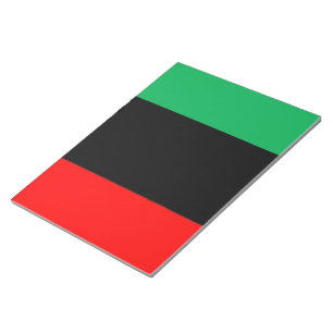 Kwanzaa Colors Red Black Green Stripes Pattern Notepad