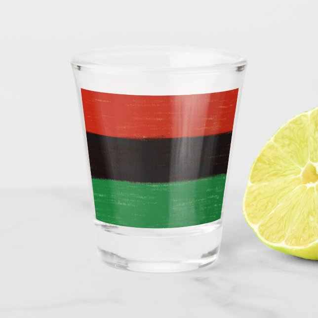 Kwanzaa Colors Shot Glass (Front)