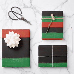 Kwanzaa Colors Wrapping Paper Sheets
