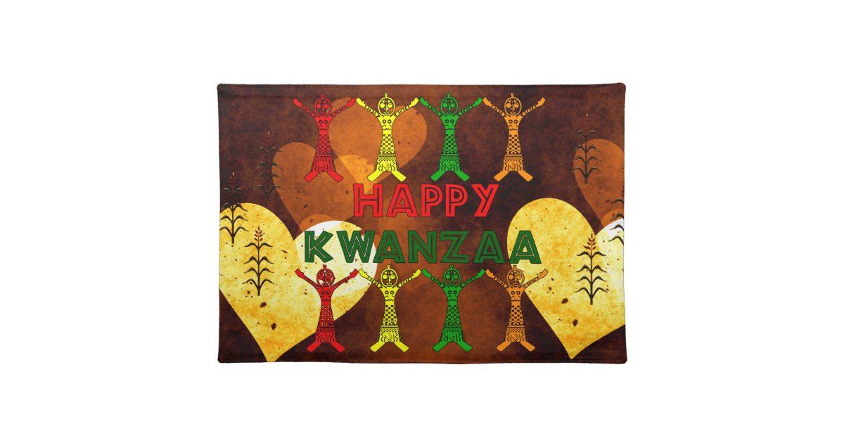 Kwanzaa Dancers Cloth Placemat Zazzle