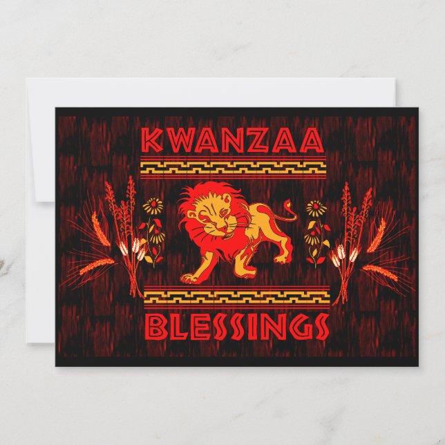 Kwanzaa Dancers Invitation (Front)