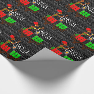 Kwanzaa Day 1 Umoja Kinara Unity Lighting Wrapping Paper