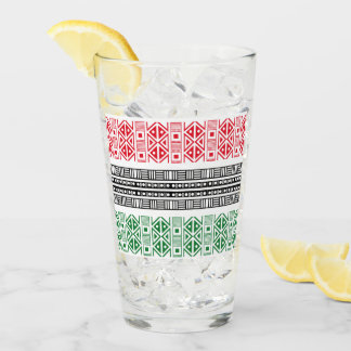 Kwanzaa Flag Patterns Glass