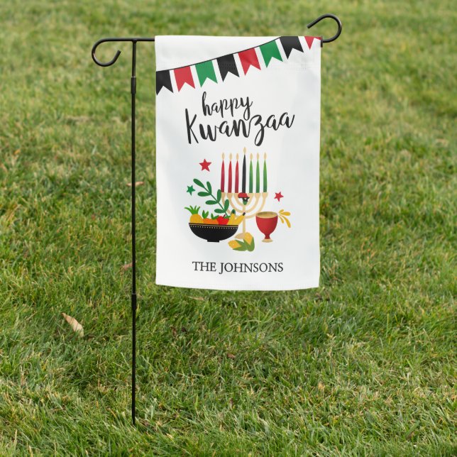 Kwanzaa Garden Flag (In SItu)