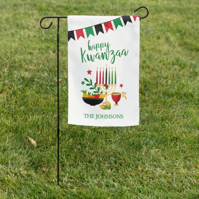 Kwanzaa Garden Flag (In SItu)