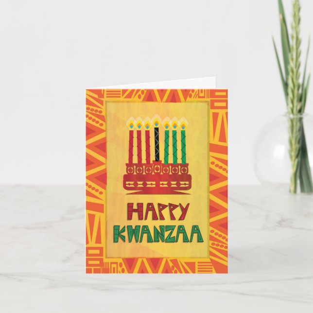Kwanzaa Greeting Card - Unity and Peace (Front)