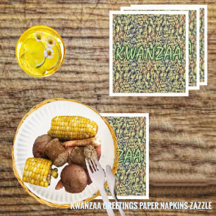 Kwanzaa Greetings Paper Napkins
