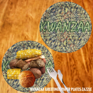 Kwanzaa Greetings Paper Plates