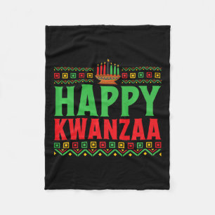Kwanzaa - Happy Kwanzaa Fleece Blanket