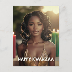 KWANZAA - HAPPY KWANZAA - HOLIDAY POSTCARD