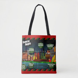 Kwanzaa Heights, Holidayopolis Map Tote Bag
