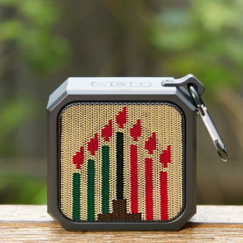 Kwanzaa Holiday Candles Artisan Crochet Print      Bluetooth Speaker
