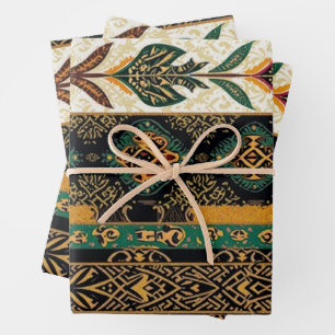 Kwanzaa Holiday Elegance Ornament Wrapping Paper Sheets