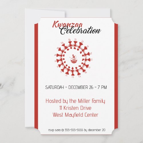 Kwanzaa Holiday Party Invitation