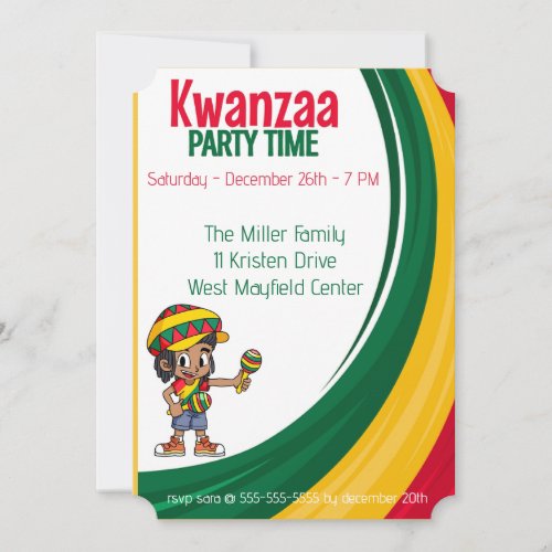 Kwanzaa Holiday Party Invitation