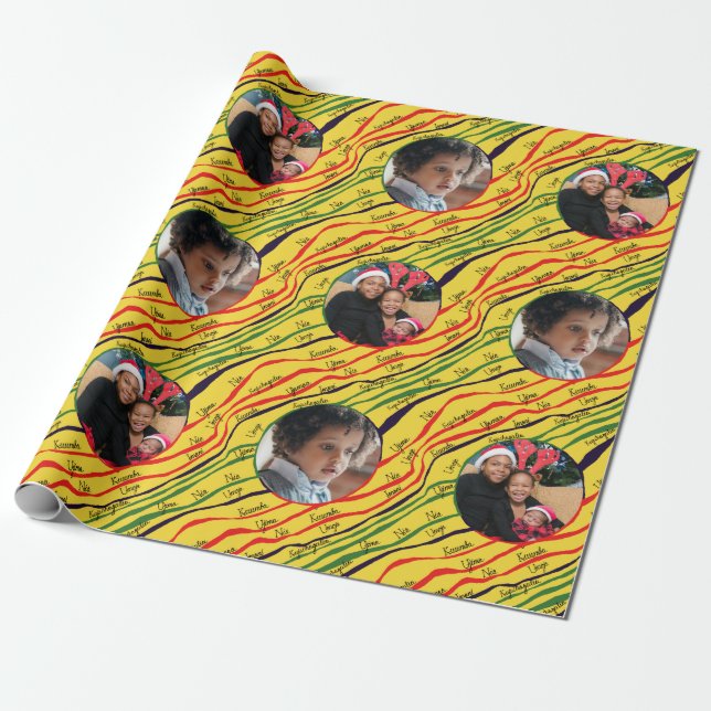 Kwanzaa Holiday  Photo  Personalised Wrapping Paper (Unrolled)