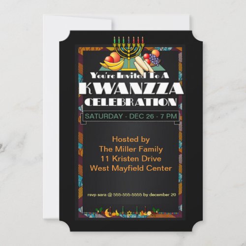 Kwanzaa Holidy Party Invitation