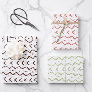 Kwanzaa Juneteenth Black Holiday Wrapping Tribal Paper Sheets