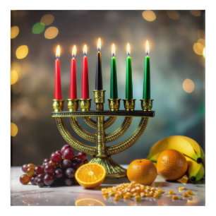 KWANZAA - KINARA -  ACRYLIC PRINT