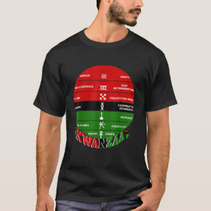 Kwanzaa Kinara African Symbols Principles Vintage T-Shirt