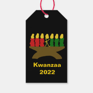 Kwanzaa Kinara Candles Gift Tags