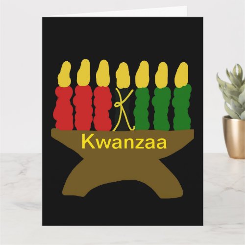 Kwanzaa Kinara  Card