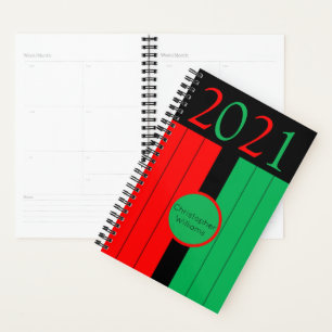 Kwanzaa Kinara Colors Custom Year 2021 Planner