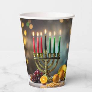 KWANZAA - KINARA - PAPER CUPS