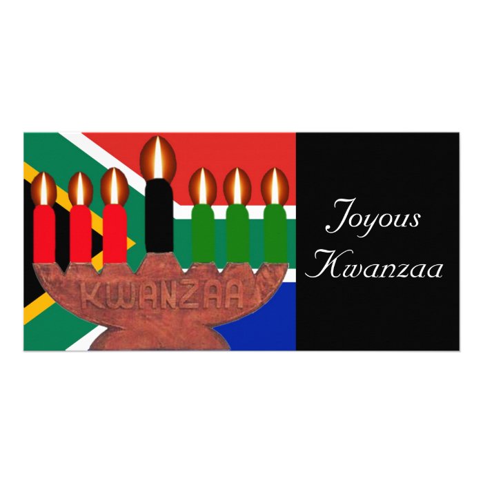 kwanzaa kinaras South Africa Photo Greeting Card