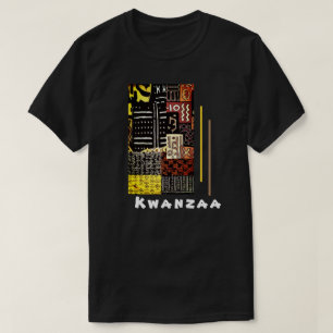 Kwanzaa Kuba Cloth Geometric — Earth Tone T-Shirt
