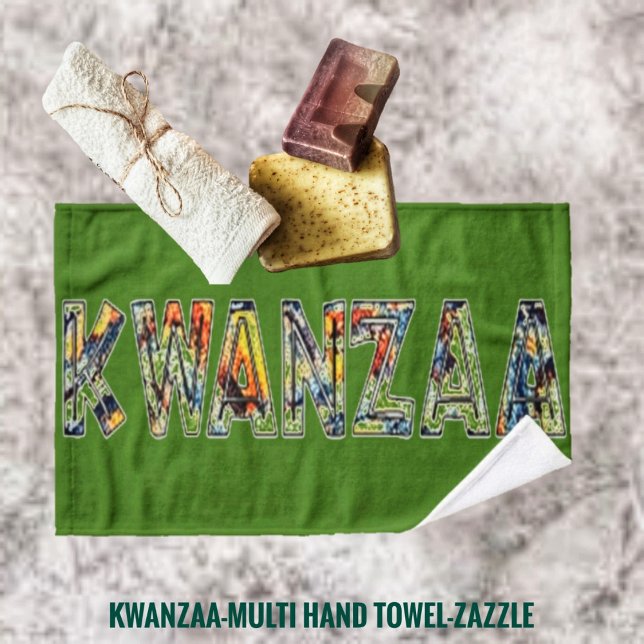 Kwanzaa-Multi   Hand Towel (Creator Uploaded)