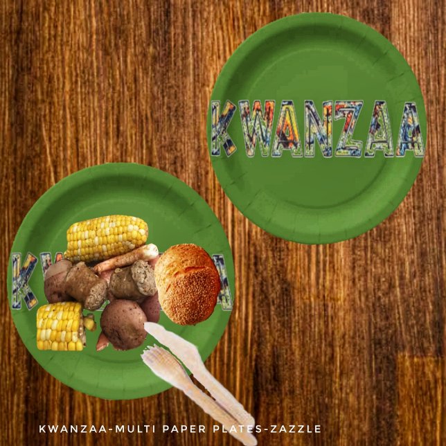 Kwanzaa-Multi Paper Plates (Creator Uploaded)