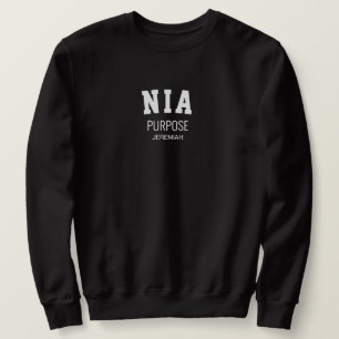 Kwanzaa NIA Purpose Personalized Sweatshirt