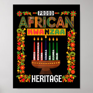 Kwanzaa Outfit Idea For Women &amp; Novelty Kwanza Poster